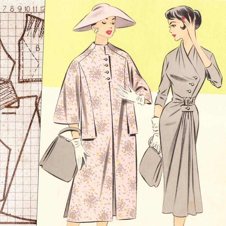 Summer 1957 Sewing Pattern System • Vintage 50s Fashion • PDF Instant Download – Etsy New Zealand