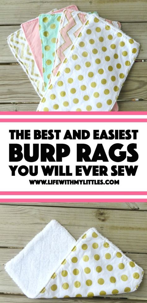 The Easiest (and Best) Burp Rags You Will Ever Sew