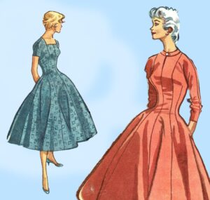 1950s Vintage McCalls Sewing Pattern 3470 Misses Princess Cut Dress Sz 29 B