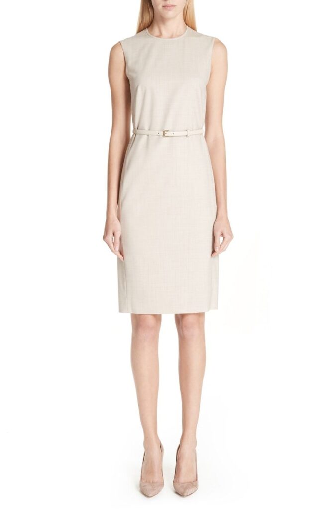 Max Mara Petra Stretch Wool Dress | Nordstrom