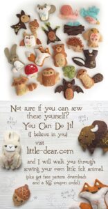 Learn to Sew an adorable felt creature