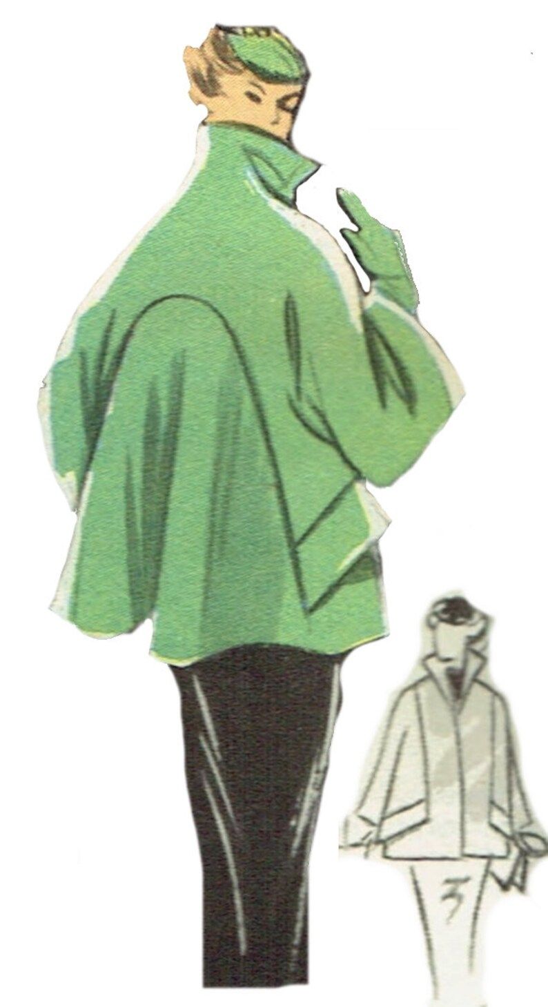 Vintage 98cm/38.5 Bust Size 1950s Swing Coat / Swing Jacket Sewing Pattern – Etsy Sweden