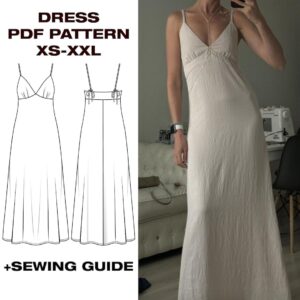 Naples Dress // Summer Dress Sewing Pattern With Illustrated Instructions – Perfect Wrap, Slip, or Cottagecore Styles, Girls & Everyday Wear – Etsy