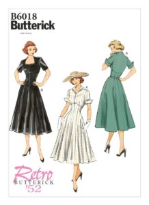 Butterick Retro Vintage 1950’s ROCKABILLY FLARE DRESS Sewing Pattern B6018 6-14 | eBay