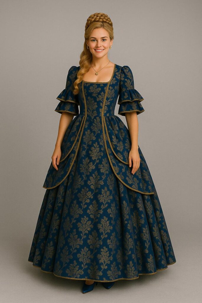 Queen Gown Sewing Pattern | Renaissance Medieval Dress | Historical Costume Ball Gown | PDF Pattern A4 A0 US Letter Size – Etsy