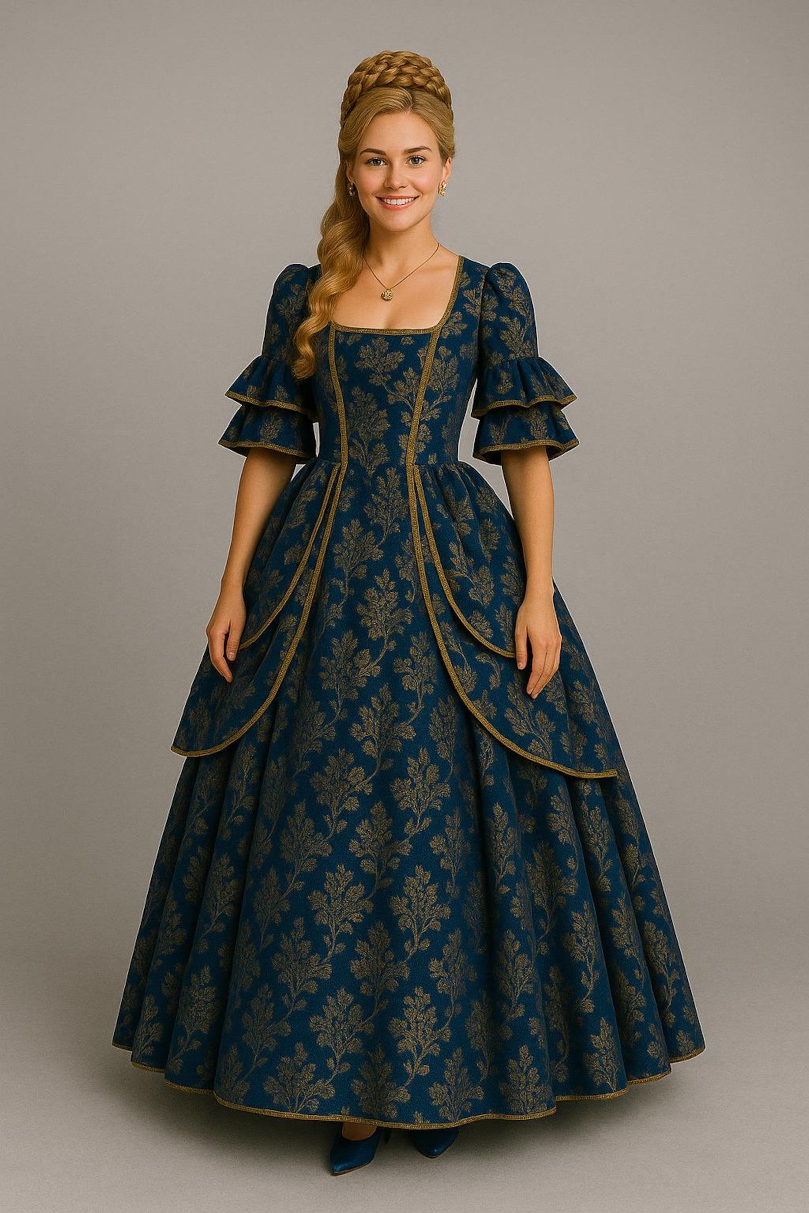 Queen Gown Sewing Pattern | Renaissance Medieval Dress | Historical Costume Ball Gown | PDF Pattern A4 A0 US Letter Size – Etsy