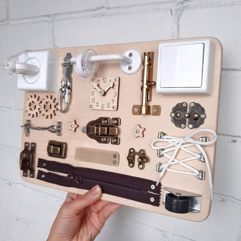 Tableau sensoriel Montessori pour tout-petit de 1 an, tableau d’activités pour garçon, cadeau, fille de 2 ans, tableaux pour tout-petits, cadeau de fidélisation – Etsy France