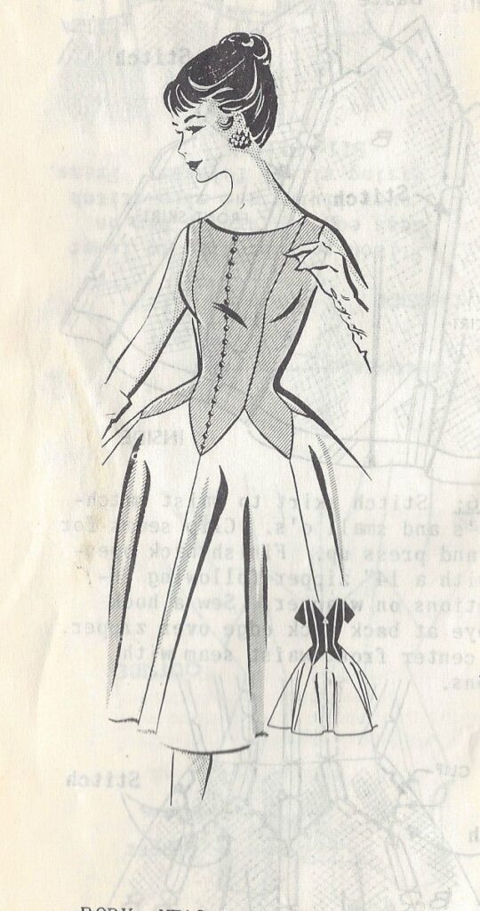 1950s Vintage Sewing Pattern B34\