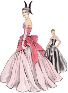 1957 Vintage VOGUE Sewing Pattern DRESS B34\” (R562)  Vogue S4795