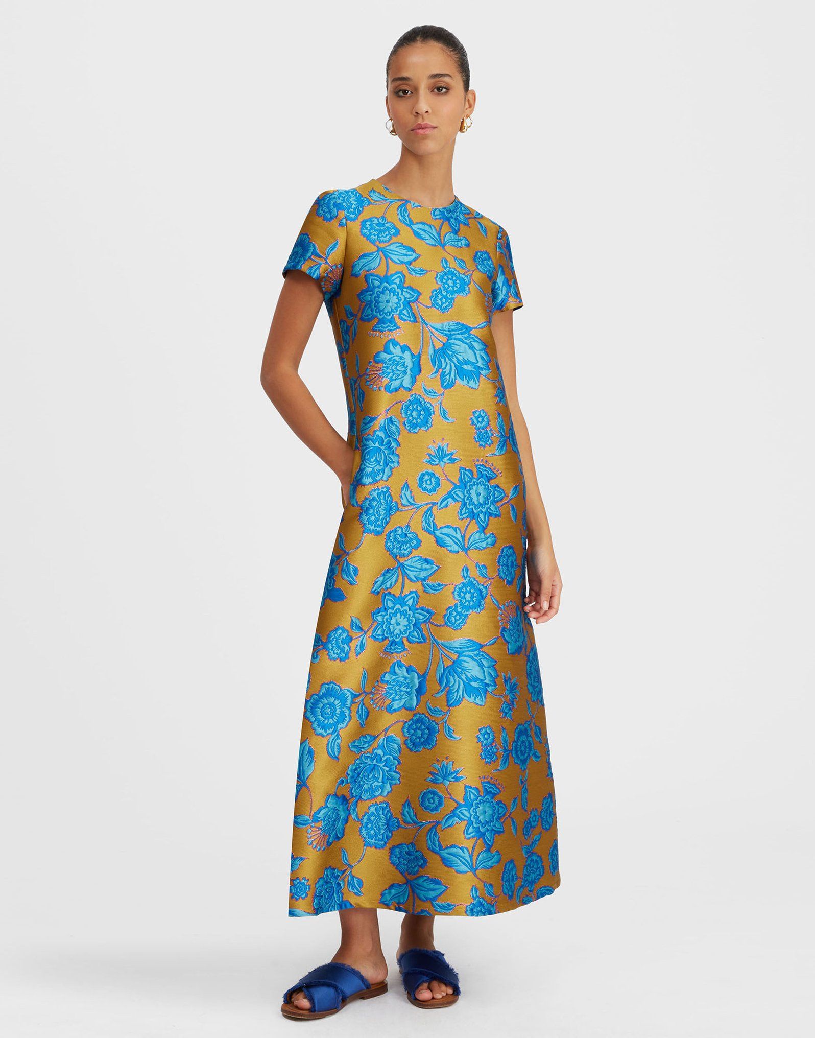 Swing Dress in Hottie Turquoise for Women | La DoubleJ US