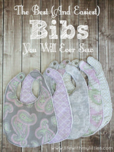 The Best (And Easiest) Bibs You Will Ever Sew (Life With My Littles)