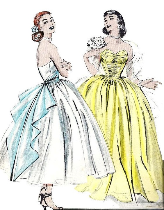 1950s History of Prom, Party, Evening and Formal Dresses