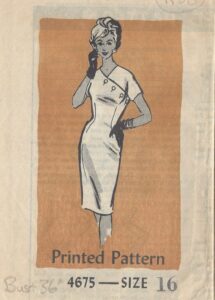 1950s Vintage Sewing Pattern DRESS B36\