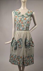 SWEETEST 1930’S FLORAL PRINT DRESS W LARGE BOW DETAIL  | eBay