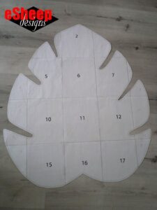 Tropical Leaf Rug Pt 1: Preparation & Piecing