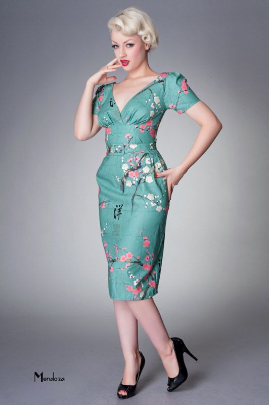 Tea dress 1940’s vintage style dress with sleeves | victory parade dresses for occasions
