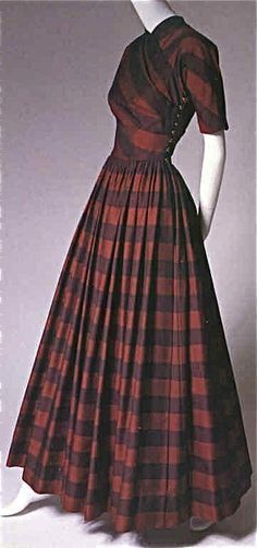 40s Plaid Dress