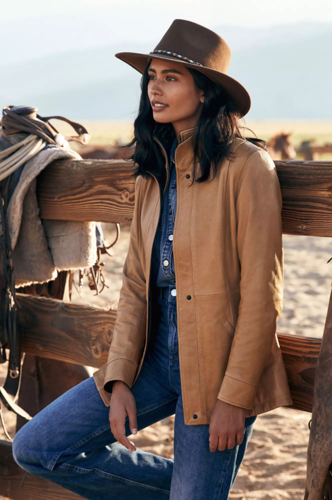 Rory Sand Leather Jacket