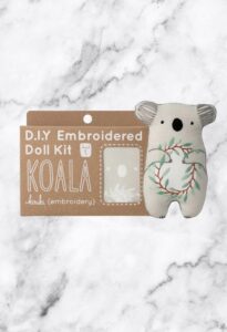 Animal Plushie Doll DIY Embroidery Kits | Hand-Screen Printed
