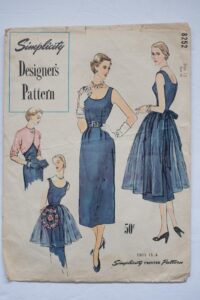 ad eBay | .00 | Vintage 50s Simplicity Designer’s Dress Pattern #8252 size 12 –Incomplete | Sewi