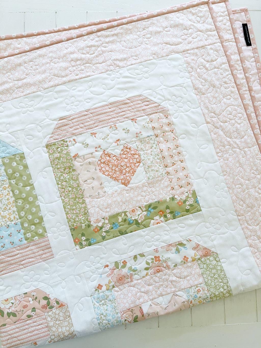 Home Sweet Home Quilt Pattern PAPER Copy Quilt Pattern for Baby Quilts to Bed Quilts Jelly Roll Friendly