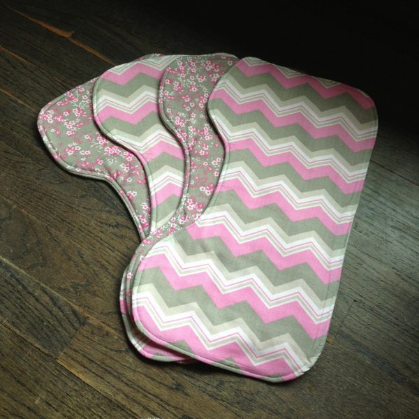 Contoured burp cloth tutorial