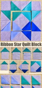 Ribbon Star Quilt Block Tutorial & Pattern