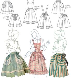 17 Best Half Apron / Waist Sewing Patterns (10 FREE!)