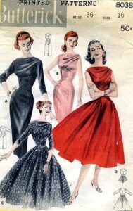 1950s sewing patterns.