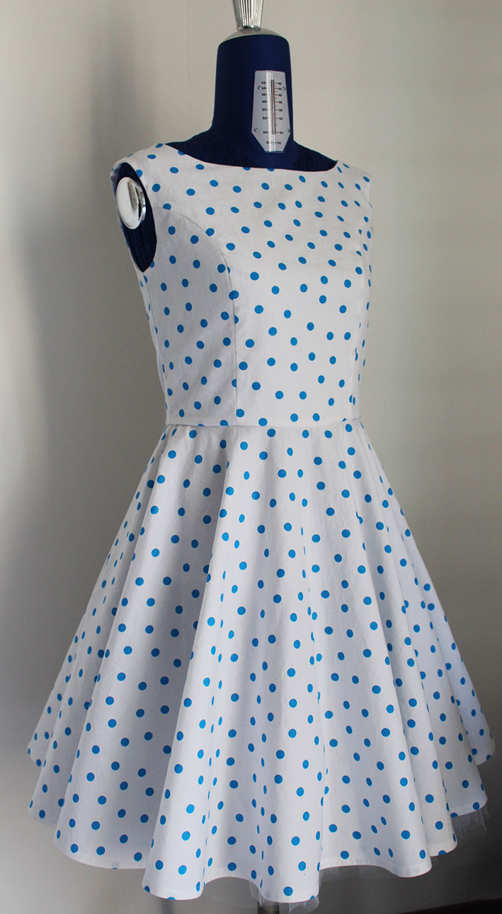 Polka Dot Party Dress: 50s Swing Style