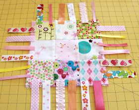 Patchwork Taggie Baby Blankie Tutorial