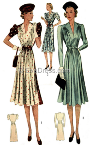 1938 Dress Pattern by Evadress – Etsy