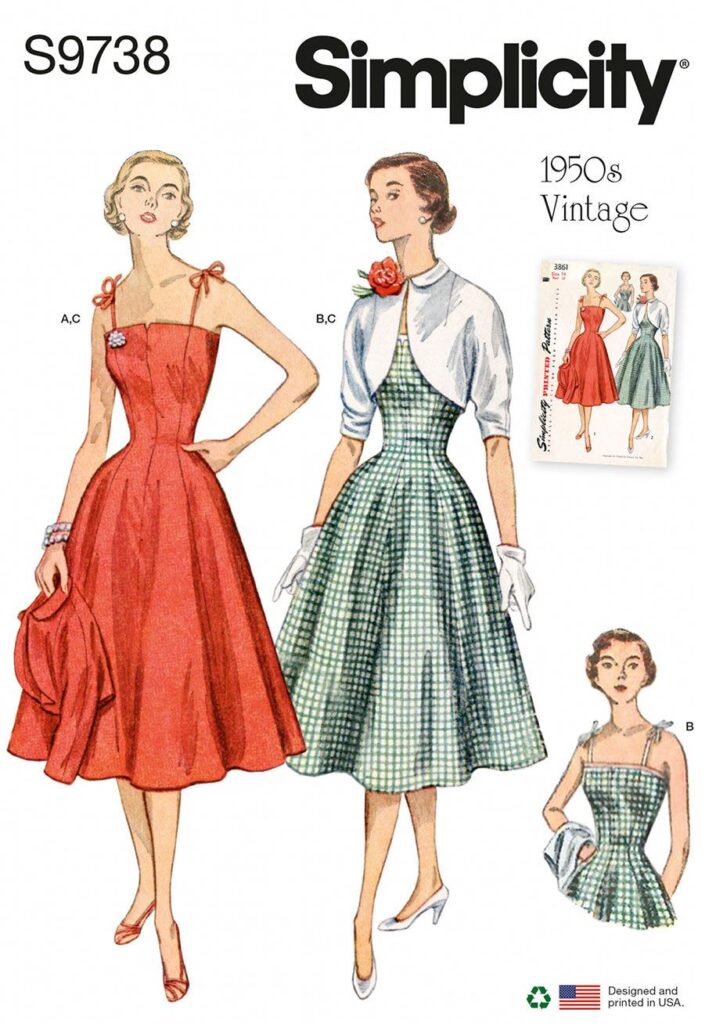 9738 Misses’ Dresses and Jacket