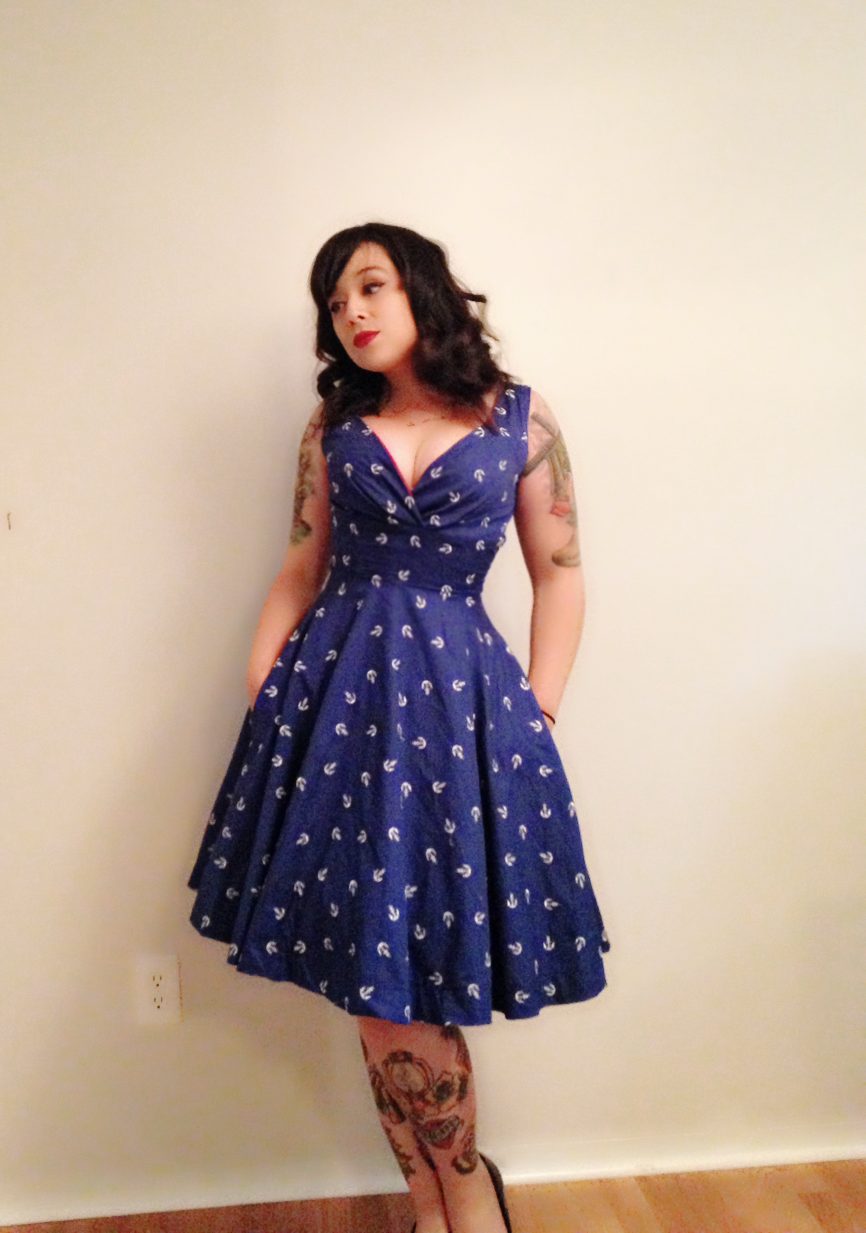 The Six Hour Dress (Gertie surplice bodice & 3/4 circle skirt)