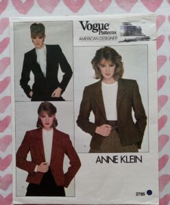 Vintage Vogue 2785, Anne Klein Jackets pattern, UC/FF
