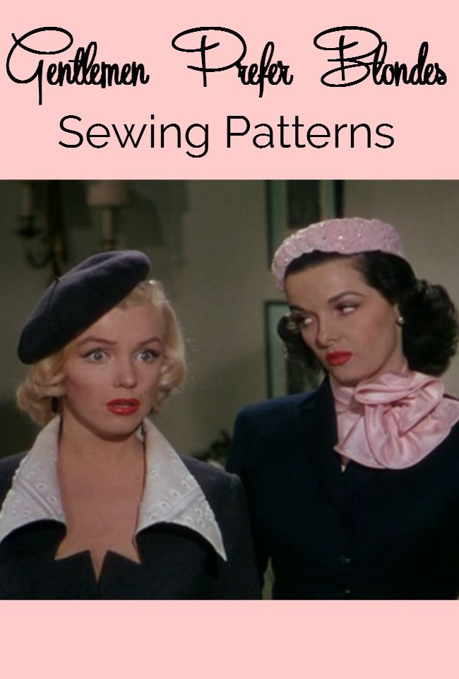 Gentlemen Prefer Blondes Sewing Patterns