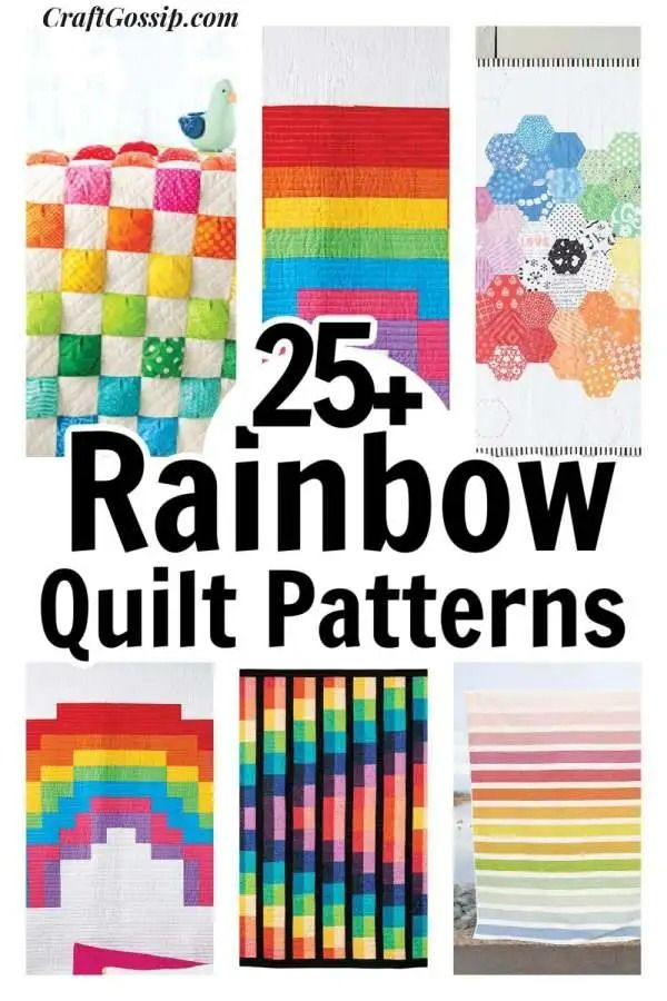 25 Fun And Colorful Rainbow Quilt Patterns – Quilting
