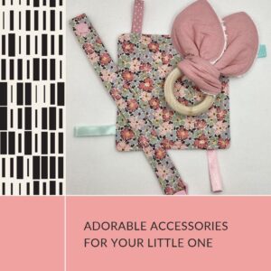 Baby-Party-Geschenk mit Taggy-Spielzeug, Hasenohren-Holzring und Schnullerclip