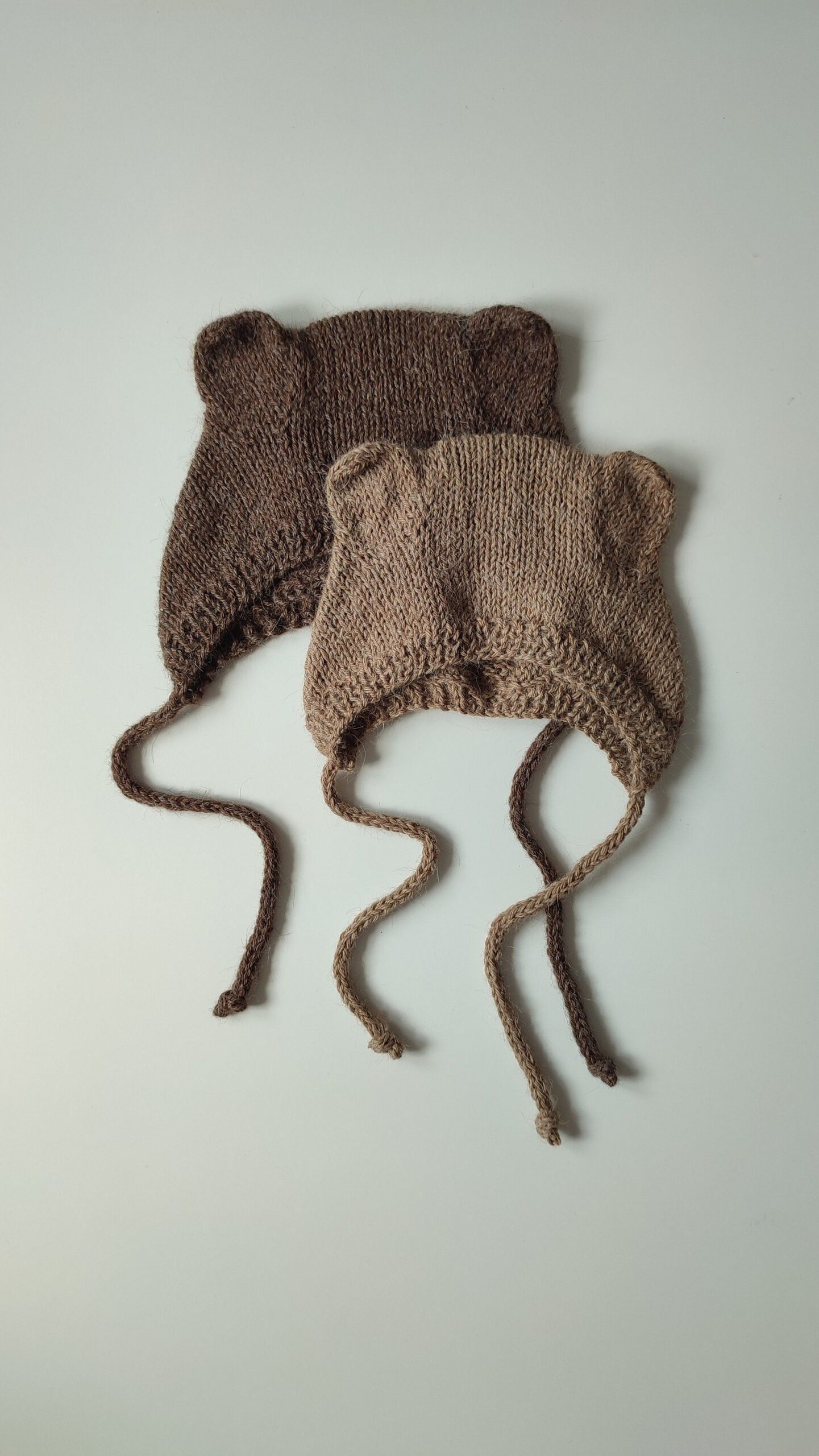 Handgestrickte Alpaka Baby Bärenmütze: Baby Outfit, Neugeborenen Geschenk