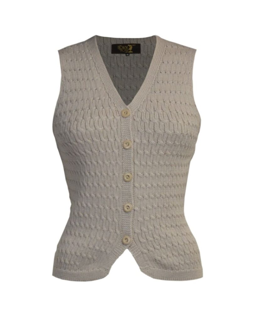 Knitted Waistcoat – Pearl