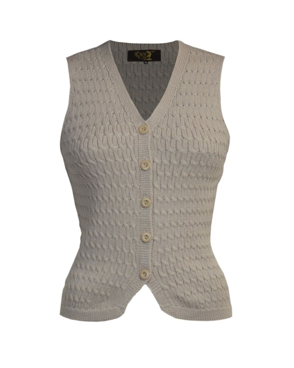 Knitted Waistcoat – Pearl