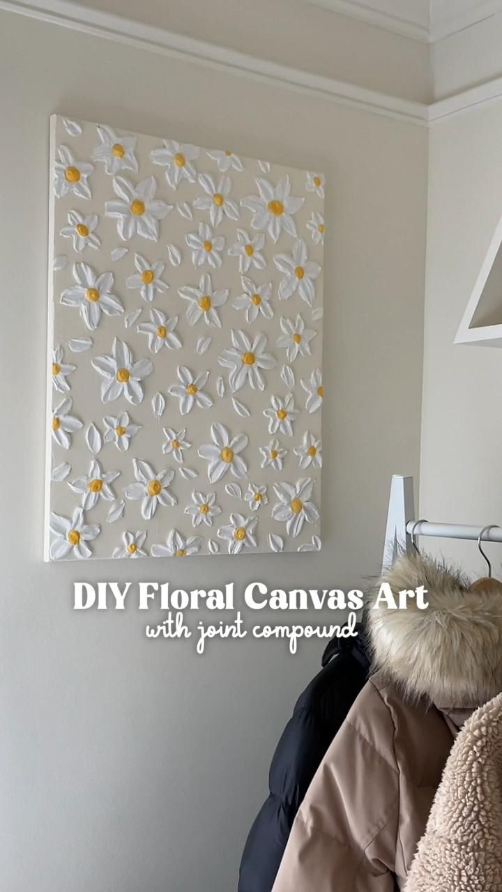 DIY Joint Compound Wall Art