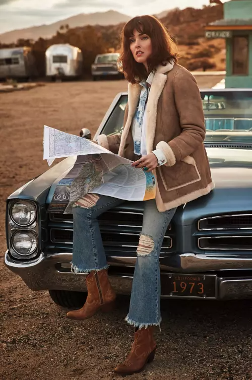 Marleigh Shearling Sheepskin Rancher Coat