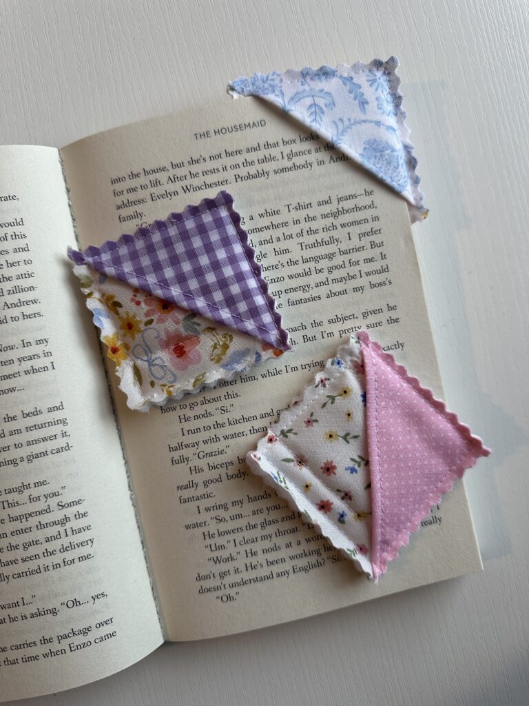 Fabric Corner Bookmarks