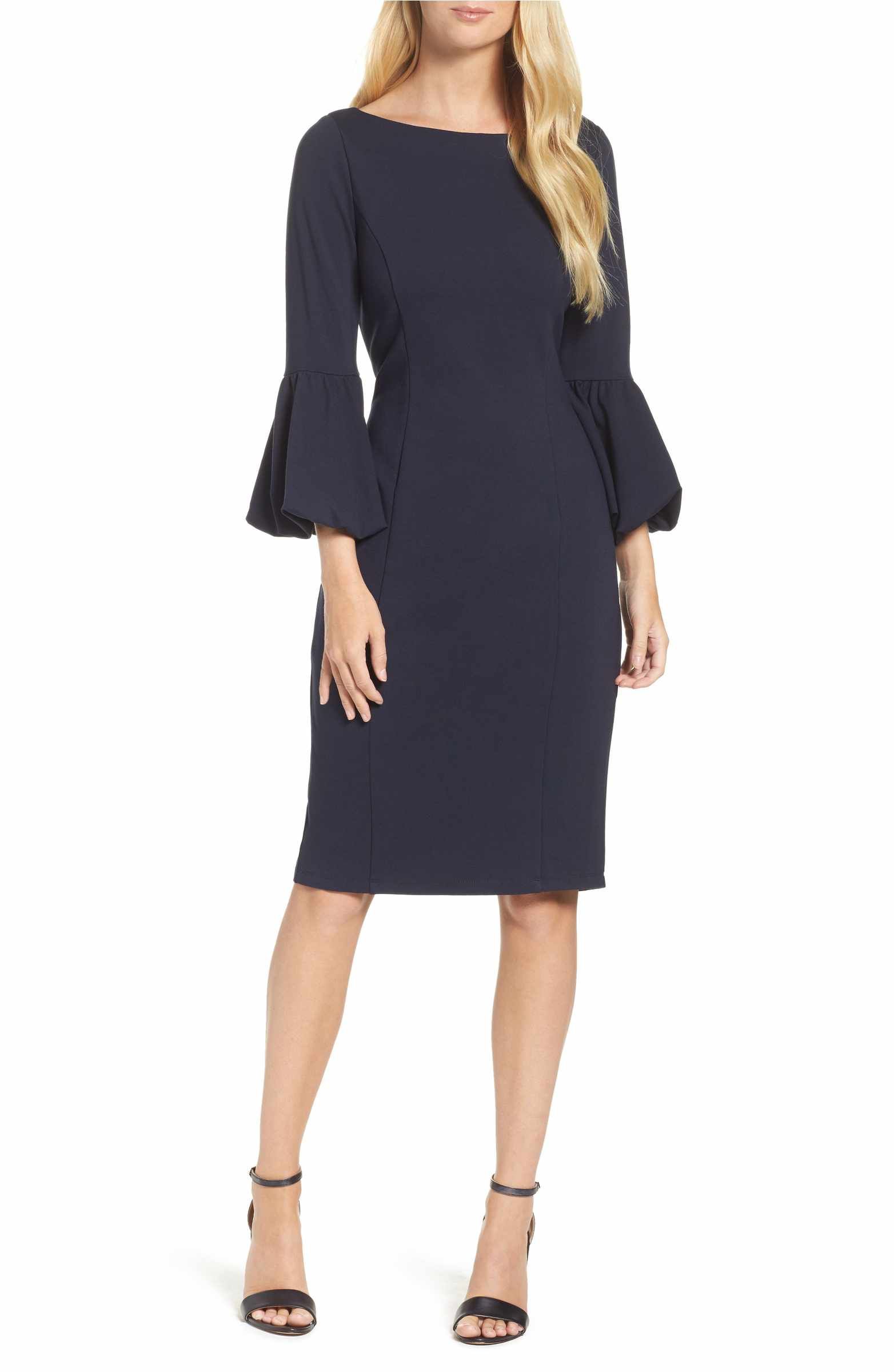 Eliza J Bell Sleeve Sheath Dress | Nordstrom