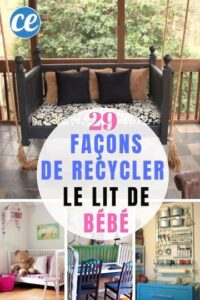 29 Façons Créatives de Réutiliser un Lit de Bébé.