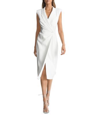REISS Cecile Tuxedo Bodycon Midi Dress | Bloomingdale’s Women Dresses Work