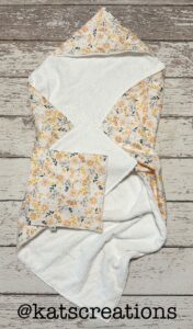 31″ Hooded Baby Towel pattern digital baby towel sewing pattern