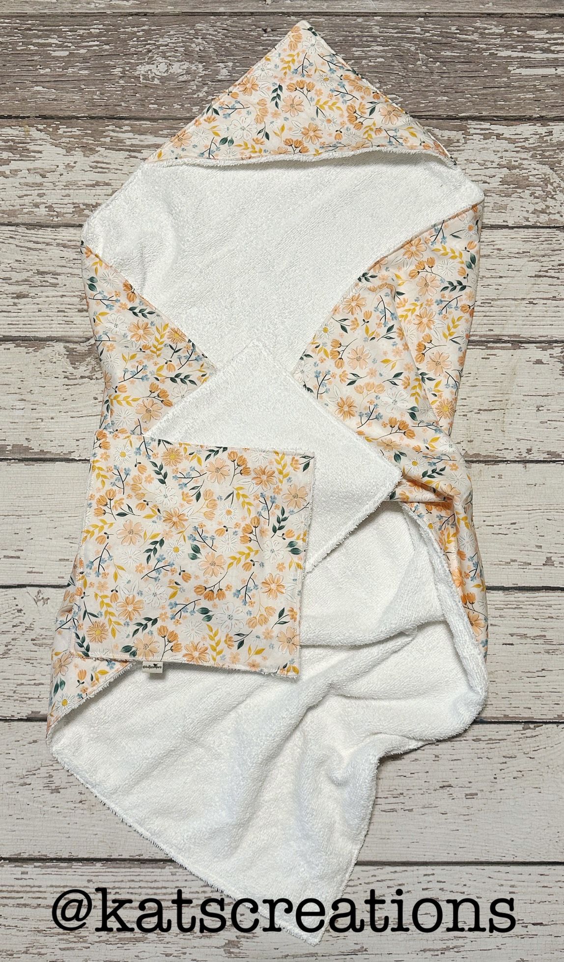 31″ Hooded Baby Towel pattern digital baby towel sewing pattern