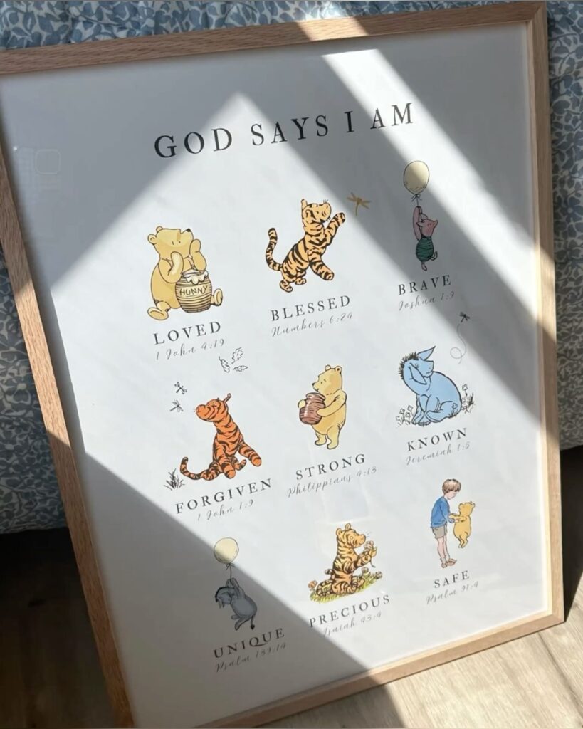 Christian Nursery Decor / Winnie the Pooh